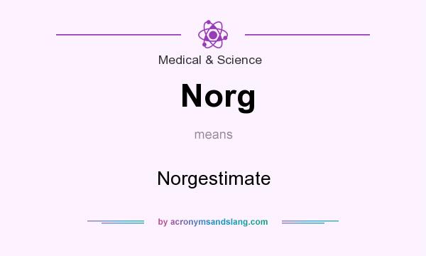 What does Norg mean? It stands for Norgestimate