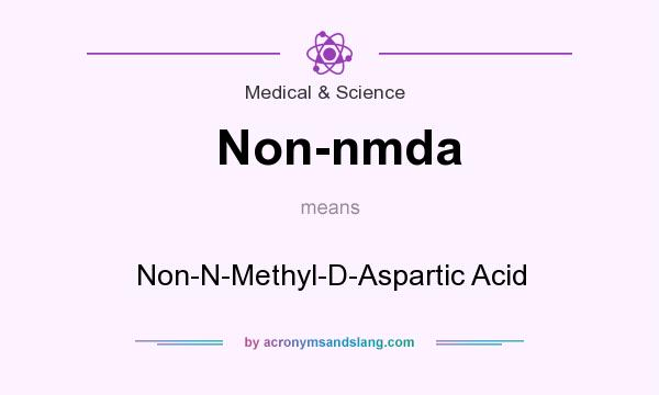 What does Non-nmda mean? It stands for Non-N-Methyl-D-Aspartic Acid