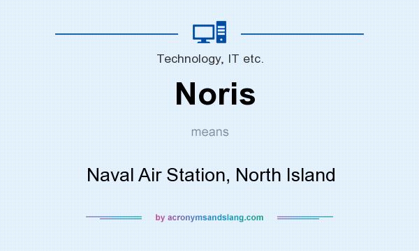 What does Noris mean? It stands for Naval Air Station, North Island