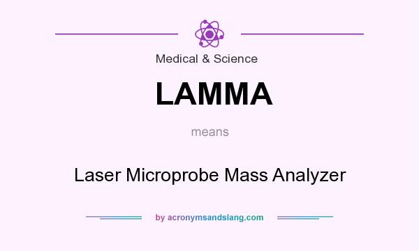 What does LAMMA mean? It stands for Laser Microprobe Mass Analyzer