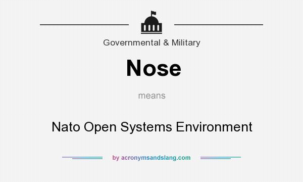 What does Nose mean? It stands for Nato Open Systems Environment