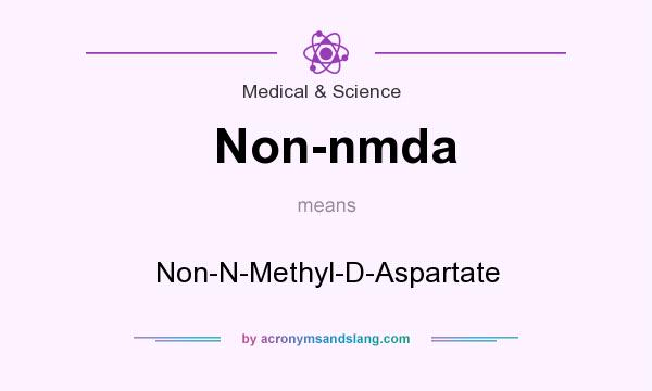 What does Non-nmda mean? It stands for Non-N-Methyl-D-Aspartate