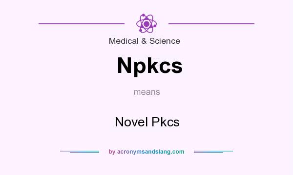 What does Npkcs mean? It stands for Novel Pkcs