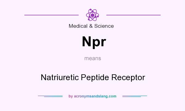 What does Npr mean? It stands for Natriuretic Peptide Receptor