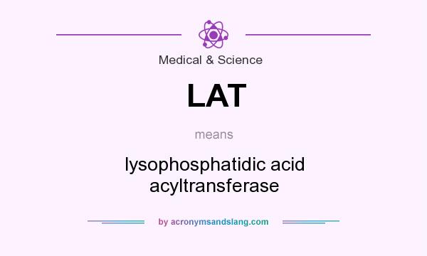 What does LAT mean? It stands for lysophosphatidic acid acyltransferase