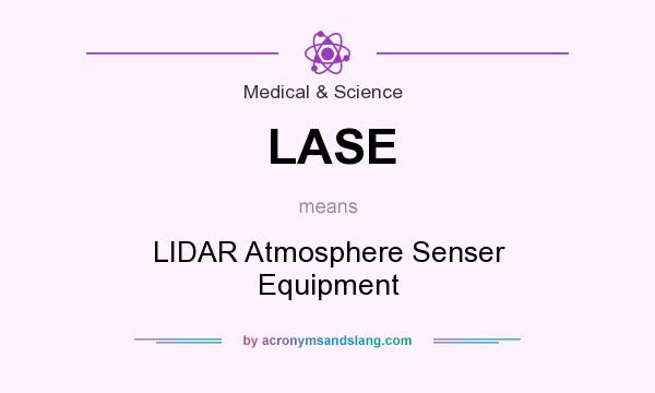 What does LASE mean? It stands for LIDAR Atmosphere Senser Equipment