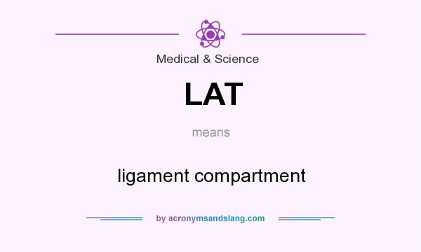 What does LAT mean? It stands for ligament compartment