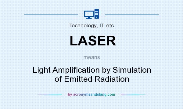 What does LASER mean? It stands for Light Amplification by Simulation of Emitted Radiation