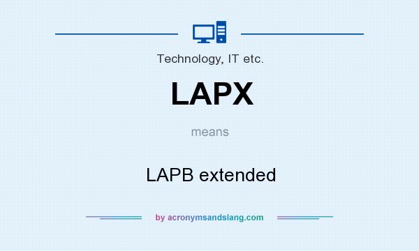 What does LAPX mean? It stands for LAPB extended