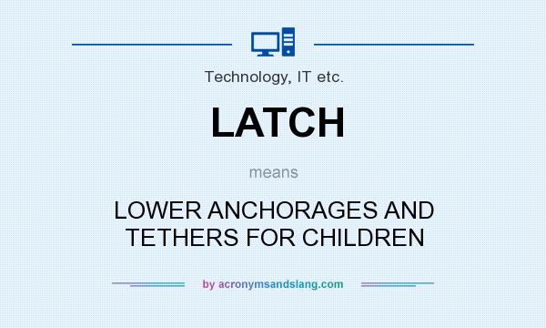 What does LATCH mean? It stands for LOWER ANCHORAGES AND TETHERS FOR CHILDREN