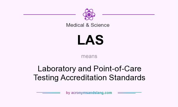 What does LAS mean? It stands for Laboratory and Point-of-Care Testing Accreditation Standards