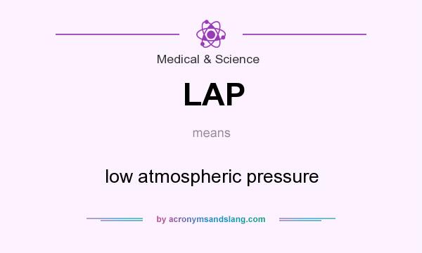 What does LAP mean? It stands for low atmospheric pressure