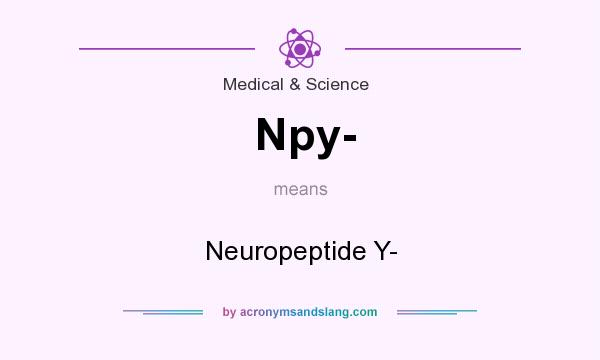 What does Npy- mean? It stands for Neuropeptide Y-