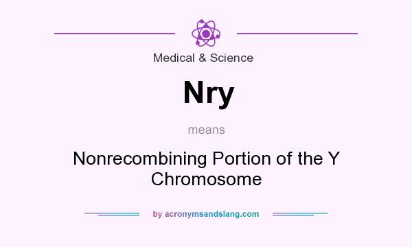 What does Nry mean? It stands for Nonrecombining Portion of the Y Chromosome