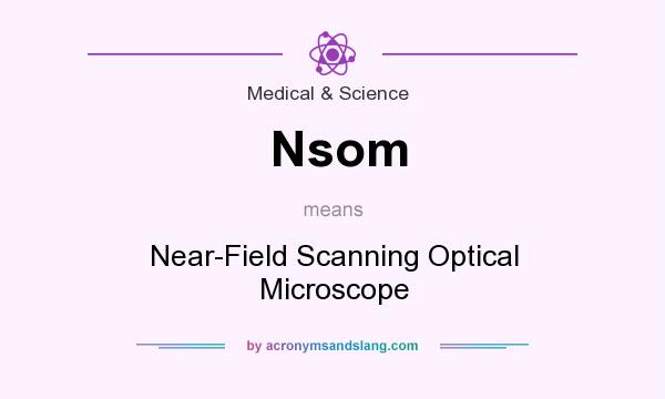 What does Nsom mean? It stands for Near-Field Scanning Optical Microscope