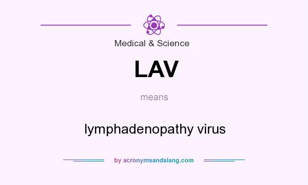 What does LAV mean? It stands for lymphadenopathy virus