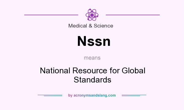What does Nssn mean? It stands for National Resource for Global Standards