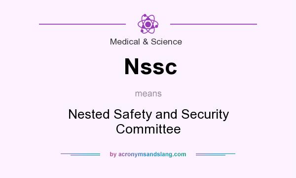 What does Nssc mean? It stands for Nested Safety and Security Committee