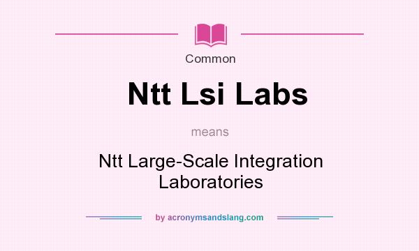 What does Ntt Lsi Labs mean? It stands for Ntt Large-Scale Integration Laboratories
