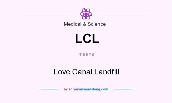 What does LCL mean? It stands for Love Canal Landfill