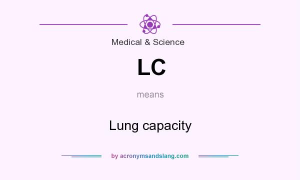 What does LC mean? It stands for Lung capacity