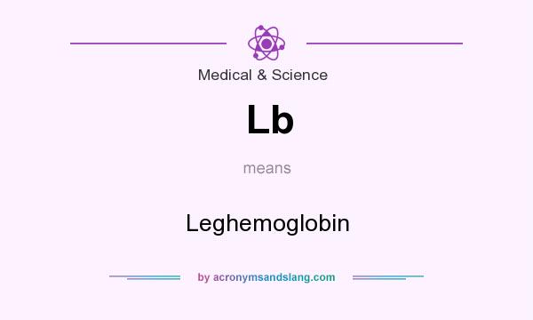 What does Lb mean? It stands for Leghemoglobin