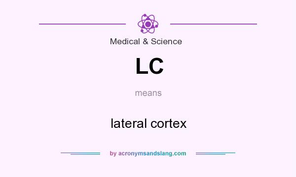 What does LC mean? It stands for lateral cortex
