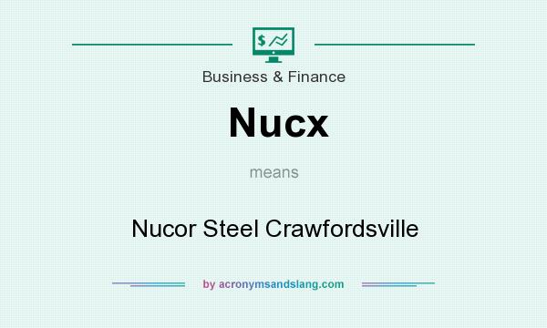 What does Nucx mean? It stands for Nucor Steel Crawfordsville