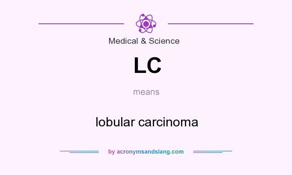 What does LC mean? It stands for lobular carcinoma
