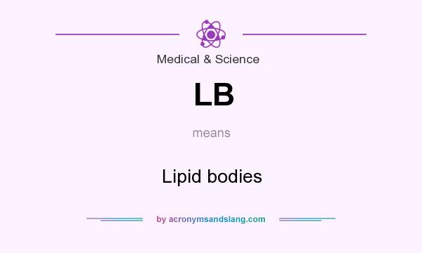 What does LB mean? It stands for Lipid bodies