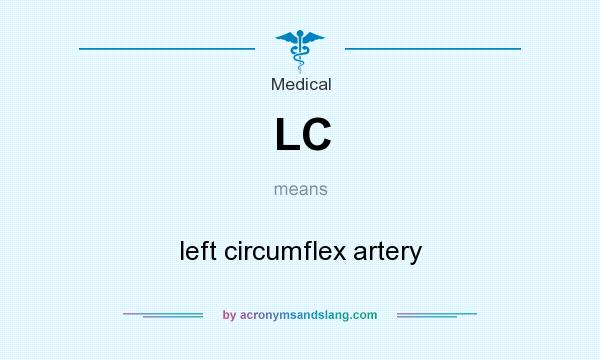 What does LC mean? It stands for left circumflex artery