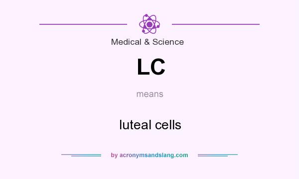 What does LC mean? It stands for luteal cells