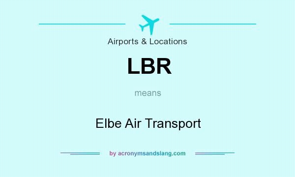 What does LBR mean? It stands for Elbe Air Transport