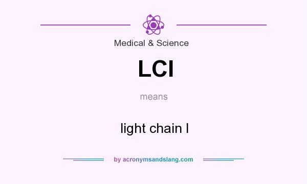 What does LCI mean? It stands for light chain I