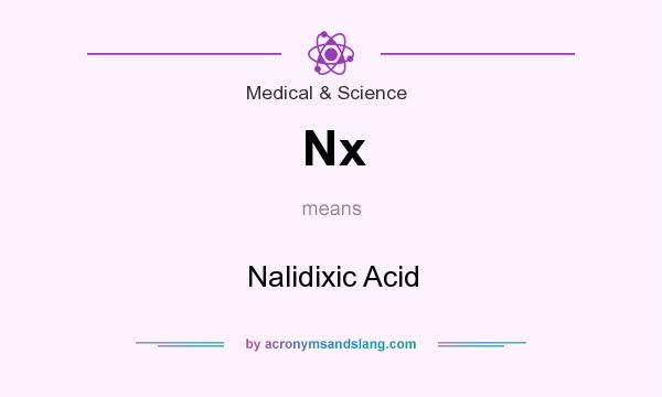What does Nx mean? It stands for Nalidixic Acid