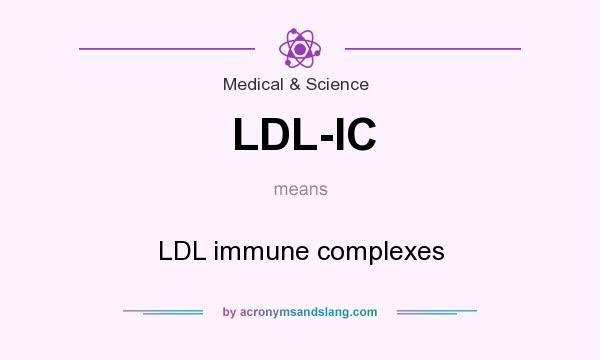 What does LDL-IC mean? It stands for LDL immune complexes