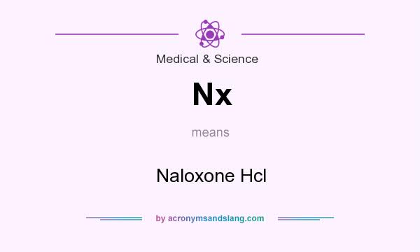 What does Nx mean? It stands for Naloxone Hcl