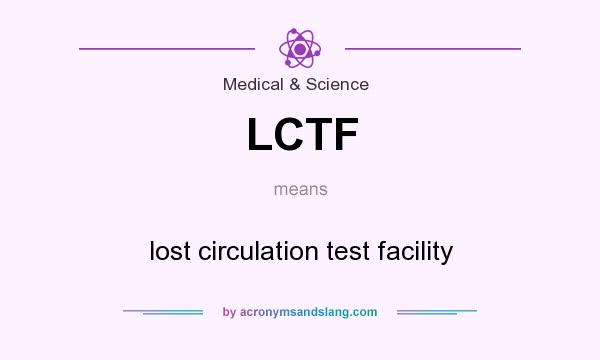 What does LCTF mean? It stands for lost circulation test facility