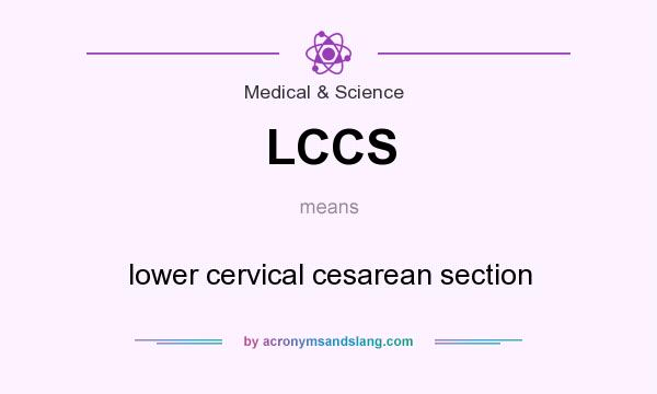 What does LCCS mean? It stands for lower cervical cesarean section