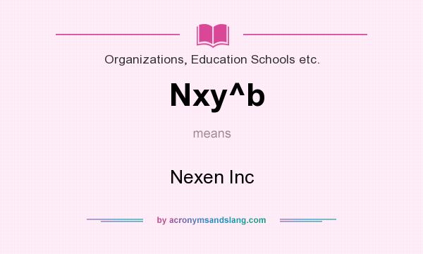 What does Nxy^b mean? It stands for Nexen Inc