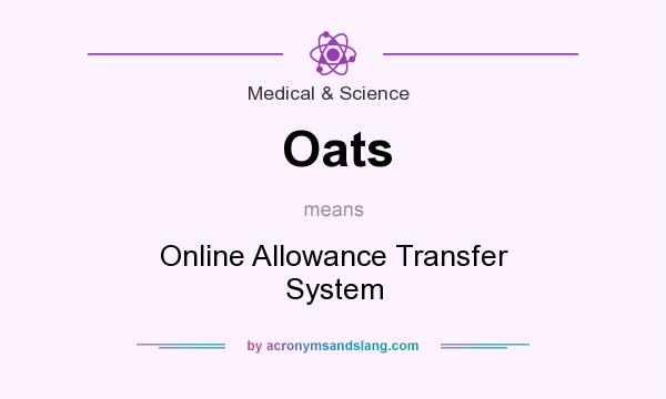 What does Oats mean? It stands for Online Allowance Transfer System