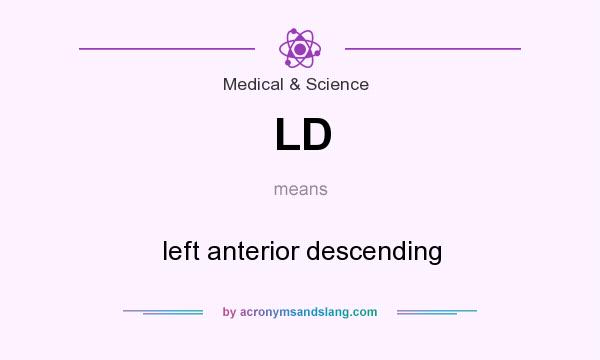 What does LD mean? It stands for left anterior descending