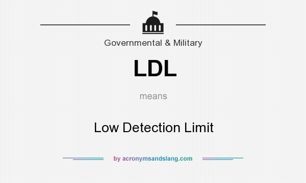 What does LDL mean? It stands for Low Detection Limit