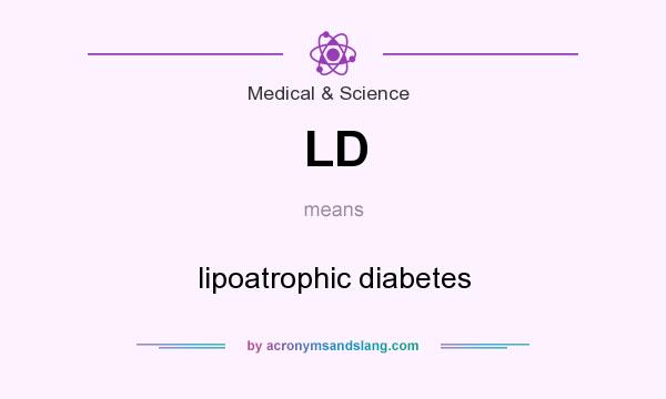What does LD mean? It stands for lipoatrophic diabetes