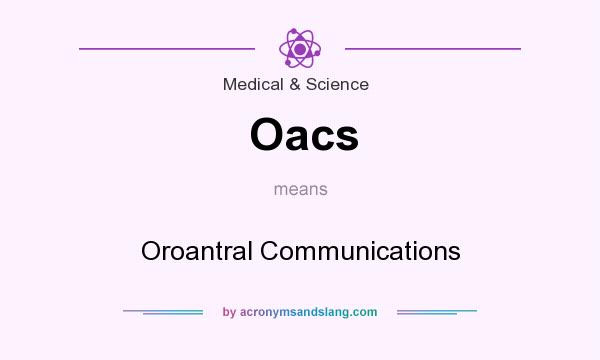 What does Oacs mean? It stands for Oroantral Communications