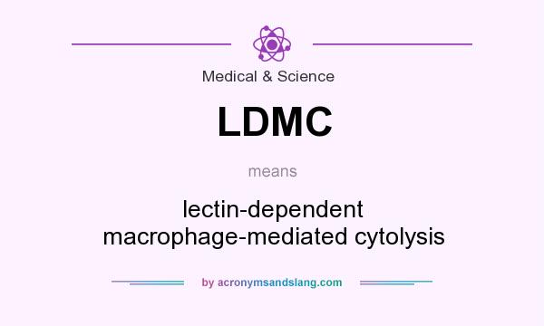 What does LDMC mean? It stands for lectin-dependent macrophage-mediated cytolysis