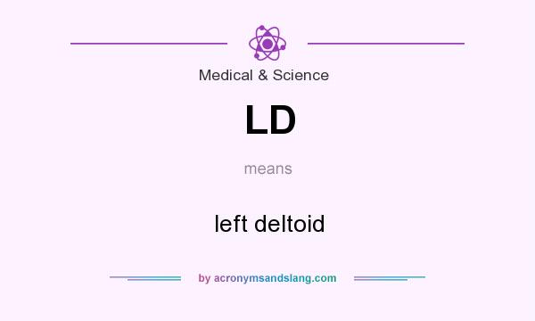 What does LD mean? It stands for left deltoid