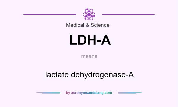 What does LDH-A mean? It stands for lactate dehydrogenase-A