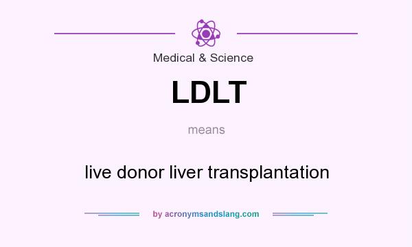 What does LDLT mean? It stands for live donor liver transplantation