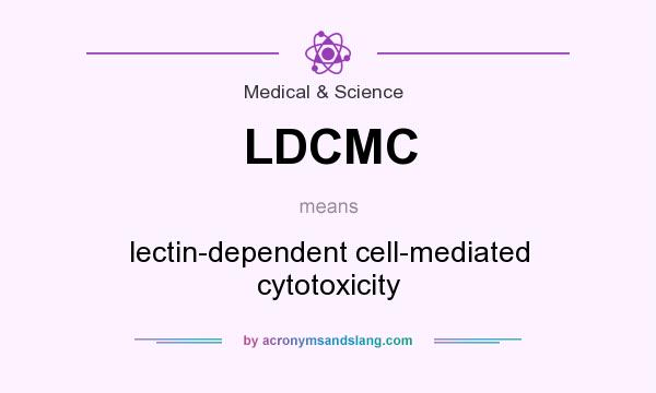 What does LDCMC mean? It stands for lectin-dependent cell-mediated cytotoxicity